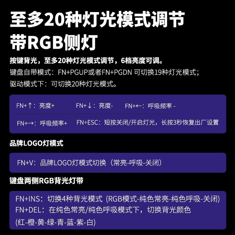 雷柏V500PRO-87键机械键盘电竞游戏青黑茶红轴台式笔记本人体工学